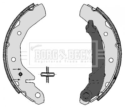 BORG & BECK Комплект тормозных колодок BBS6270